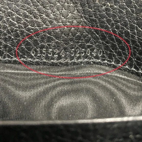 GUCCI GG Interlocking Long Wallet-Crossbody Bag Black - Picture 8 of 15